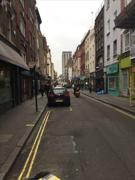 Berwick Street in Soho and Oxford Circus Central London England on Wednesday 8 February 2017. Oasis - What's The Story Morning Glory 1995 Album Cover Phot was taken in this Street What's The Story Morning Glory, Berwick Street, 8 February, Oxford Circus, London Family, Central London, Morning Glory, Family History, London England