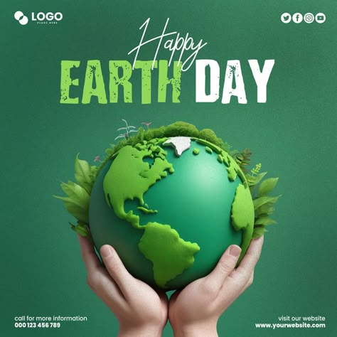 Instagram And Facebook Post For Mother Earth Day Celebration#pikbest##Templates Earth Day Social Media Posts, Earth Day Celebration, Instagram Post Design, Celebration Images, World Earth Day, Social Media Post Design, Happy Earth Day, Love The Earth, Environment Day