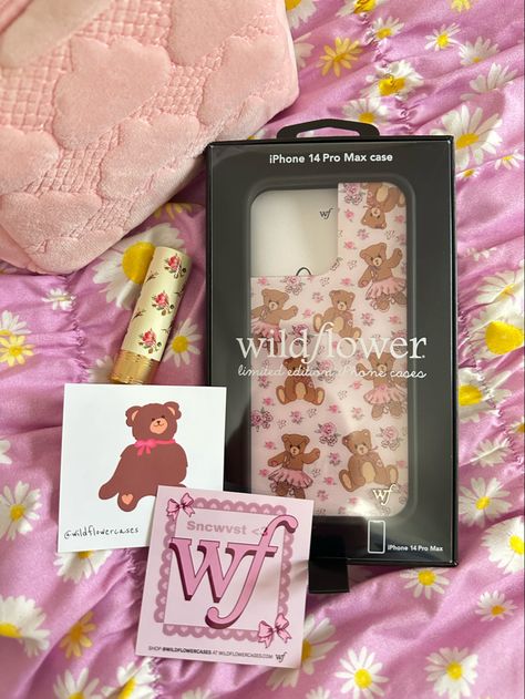 Wild Flowers Phone Cases, Pink Penthouse, Kitty Aesthetic, Matching Phone Cases, Wildflower Phone Cases, Hello Kitty Aesthetic, Wildflower Cases, Phone Inspo, Flower Phone Case