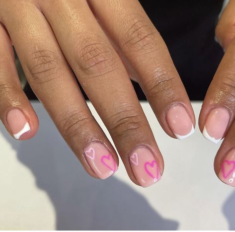 Biab Nails, Paige Taylor, Retro Nails, Pink Gel Nails, February Nails, Gel Nails Diy, Simple Gel Nails, Work Nails, Short Square Acrylic Nails