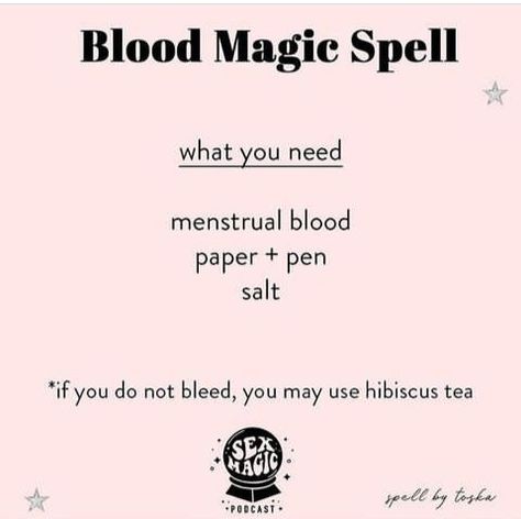 Menstrual Spells, Blood Magick Witchcraft, Blood Magick Spells, Menstrual Blood Magic, Blood Spells, Period Blood Magic, Blood Magick, Menstrual Blood, Blood Witch