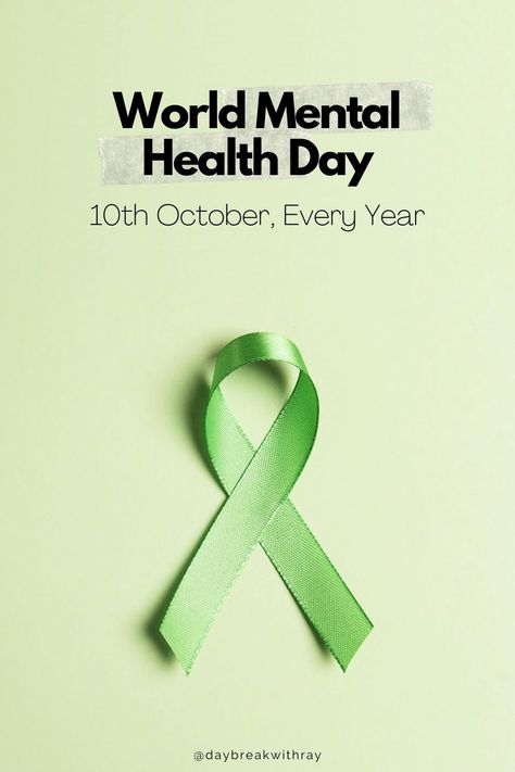 World Mental Health Day, List Of Activities, Mental Health Day, Health Day, Blog Posts, Health