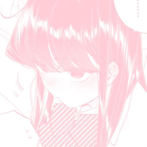 Komi can't communicate, komi shouko, pink manga icon Light Pink Anime, Pink Anime, Komi San, Light Pink, Anime, Hair, Pink