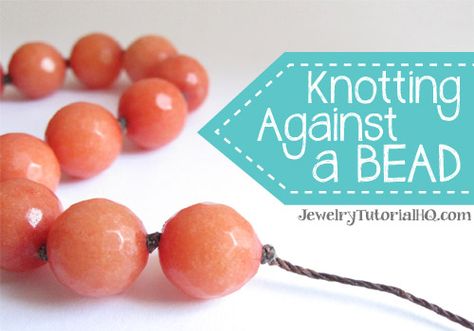 Cord Knotting Tip: How to Knot Against a Bead Cord Bracelet Diy, Selling Jewelry Online, Sliding Knot Bracelet, Sliding Knot Closure, Jewerly Making, 1 Billion, Cord Jewelry, Jewelry Knots, Sliding Knot