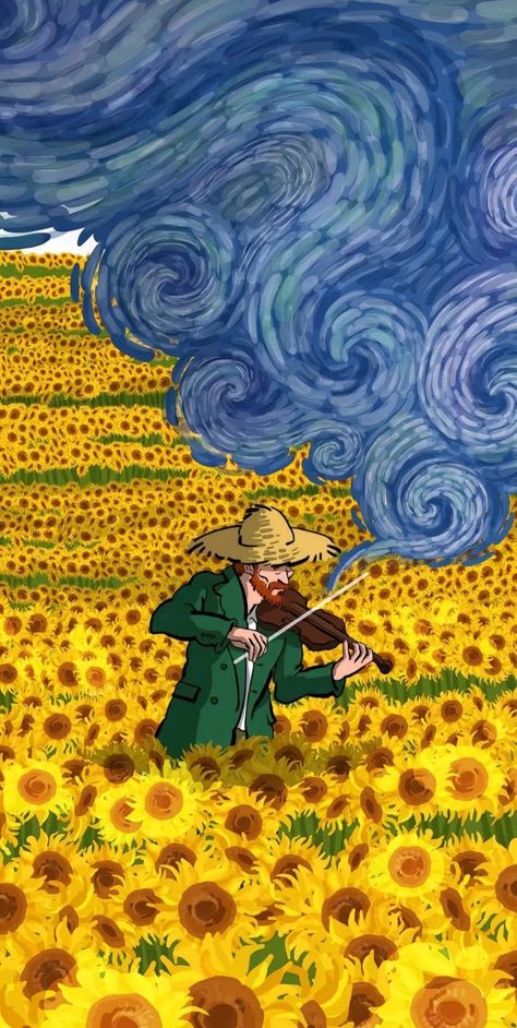 فنسنت فان جوخ, Van Gogh Wallpaper, Appropriation Art, Iconic Paintings, Abstract Art Images, Miniature Models, Arte Van Gogh, Sunflower Wallpaper, Van Gogh Art