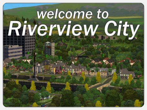 Mod The Sims - Riverview City - Updated 04/01/2021 Terrain Texture, City Clean, Happy Turkey Day, English Games, Florida Style, Walled City, World Cities, Maxis Match, Sims 4 Mods