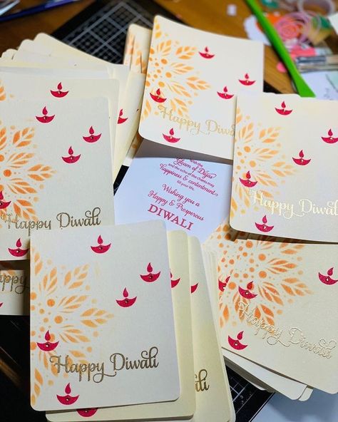 Diwali Greeting Cards Design Handmade, Happy Diwali Cards Handmade, Diwali Handmade Cards, Diwali Cards Design, Diwali Cards Handmade Creative, Diwali Greeting Cards Design, Diwali Card Ideas, Diwali Wishes Creative, Diy Diwali Cards