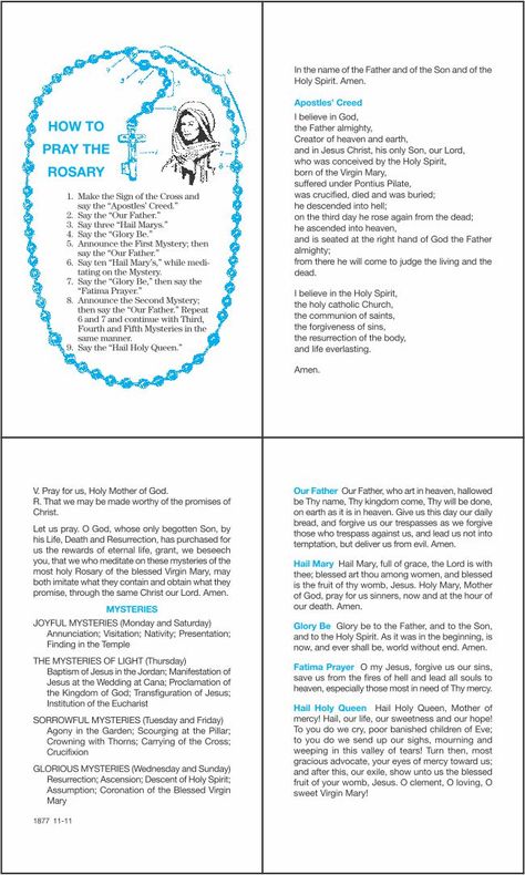 Saying The Rosary How To Pray, How To Use A Rosary, Rosary Guide Booklet, Thursday Rosary Mysteries, Holy Rosary Guide, How To Say The Rosary Catholic, Rosary Guide How To Pray, How To Pray The Rosary Catholic, How To Pray The Rosary