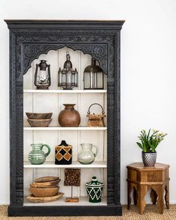 Boho Style Room, Ethnic Furniture, Furniture Upcycle, Indian Furniture, Black Sideboard, Handcrafted Decor, Fantastic Furniture, Black Furniture, Indian Decor