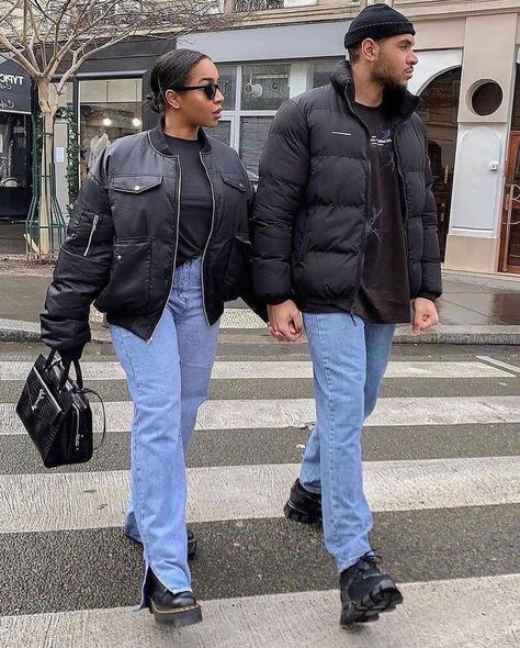 winter outfit Matching Sweatsuit Outfit Couples, Matching Winter Outfits For Couples, Fall Matching Outfits Couple, Couple Coordinating Outfits, Couple Fashion Matching, Matching Outfits For Couples Aesthetic, Fall Outfits For Couples, Matchy Outfit Couple, Couple Winter Outfits