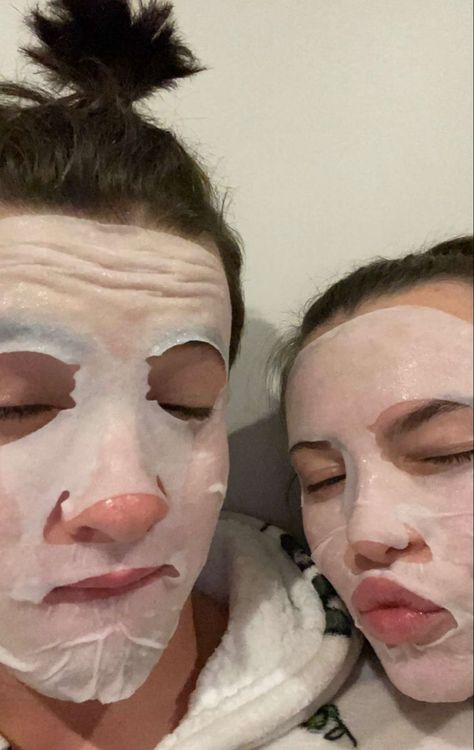 Sheet face mask self care couples love romance Couple Doing Mask, Face Masks Couple Goals, Face Masks Skin Care Aesthetic Couple, Cute Face Mask Pictures, Couples Doing Face Masks, Couples With Face Masks, Couple Self Care Aesthetic, Skin Care Date Couple, Couple Mask Face