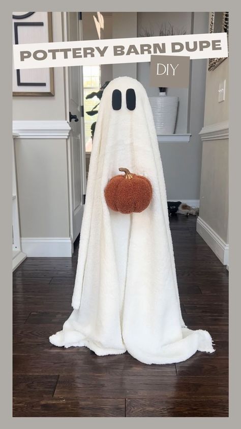 Courtney Hamilton on Reels | Oskar Schuster · The Pumpkin's Song (Menu Theme) Courtney Hamilton, Pottery Barn Diy, Pumpkin Song, Diy Ghost, Ghost Diy, Halloween Decorations Diy Outdoor, Styrofoam Ball, Diy Pottery, Fall Halloween Decor