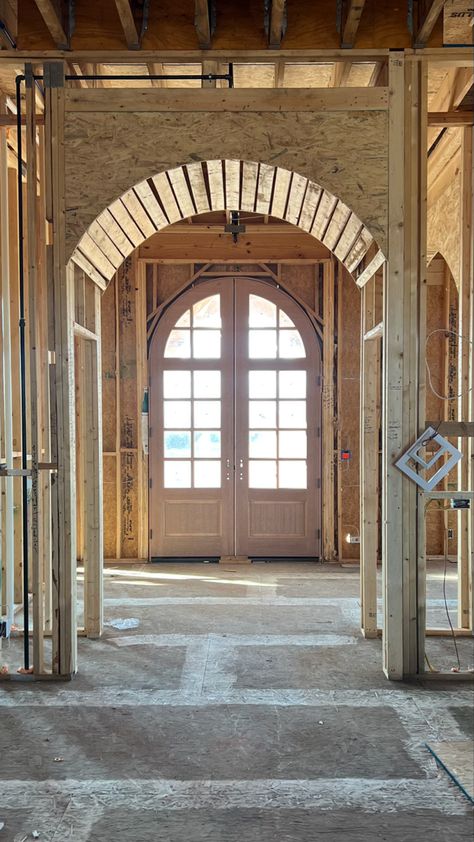 Arched Wood Door Entrance, Wood Arched Front Door, Wood Arch Front Door, Large Arched Front Door, Wooden Arch Front Door, Rounded Double Front Door, Arched Transom Over Front Door, Arched Doors Entrance, Arched Wooden Front Door