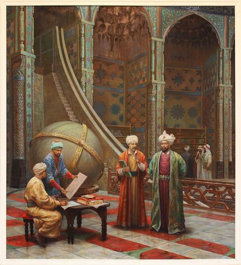 Islam & Science (@IslamScienceNet) / Twitter Samarkand Uzbekistan, Islam And Science, Islamic Art Canvas, Arabian Art, Islamic Culture, Historical Painting, Soyut Sanat Tabloları, Islamic Artwork, Islamic Paintings