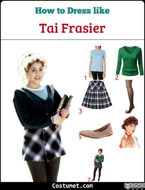 Tai Frasier (Clueless) Costume for Cosplay & Halloween 2021 Tai Clueless Costume, Tai Clueless Outfits, Frasier Outfits, Clueless Photoshoot, Tai Clueless, Red Head Halloween Costumes, Auburn Wig, Cheer Costumes, Holloween Costumes