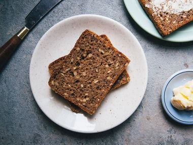 Danish rugbrød is the ultimate whole grain loaf of bread. Danish Rye Bread, Rye Sourdough Starter, Rye Berries, Pain Naan, Scandinavian Recipes, Rye Bread Recipes, Chewy Bread, Pain Sans Gluten, Rye Flour