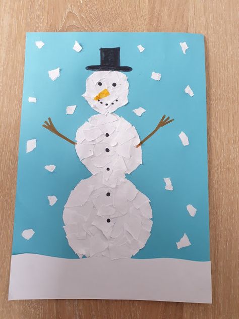 Advent Crafts, Kindergarten Art Lessons, Fun Easter Crafts, Snow Theme, Chicken Crafts, Winter Kindergarten, Kids Art Class, Hand Crafts For Kids, Winter Crafts For Kids