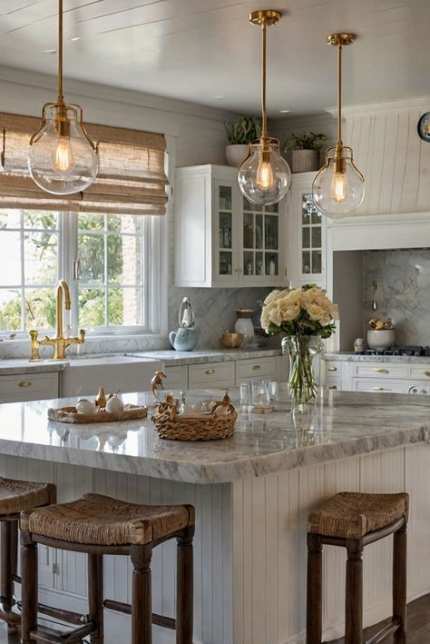 Step into the coastal charm of your kitchen as we explore how to infuse nautical elegance into your space for a chic and relaxed ambiance.
#ad  


#home
#wallpaint2024
 #color2024
 #DIYpainting
 ##DIYhomedecor
 #Fixhome Pendant Lights Coastal Kitchen, Island Pendant Lights Kitchen Coastal, Pendent Lighting Over Island Coastal, Beachy Pendant Lights Coastal Kitchens, Coastal Chic Kitchen, White Dinner Table, Coastal Cozy, Modern Coastal Lighting Pendant Lights & Chandeliers, Modern Coastal Kitchen