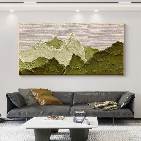 Mountains Wall Art, Earth Tone Wall Art, Wall Art On Canvas, 3d Wall Art, Mountain Paintings, Mountain Wall Art, Abstract Landscape Painting, Wall Art Abstract, Handmade Oil