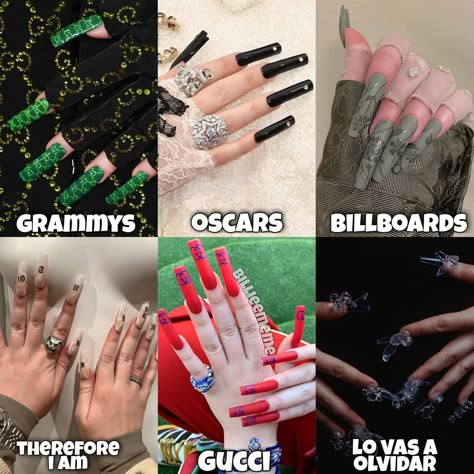 Billie Eilish Long Nails, Billie Eilish Acrylic Nails, Billie Inspired Nails, Billie Eilish Nails Ideas, Nails Billie Eilish, Billie Eilish Inspired Nails, Billie Nails, Idol Nails, Happy 23rd Birthday