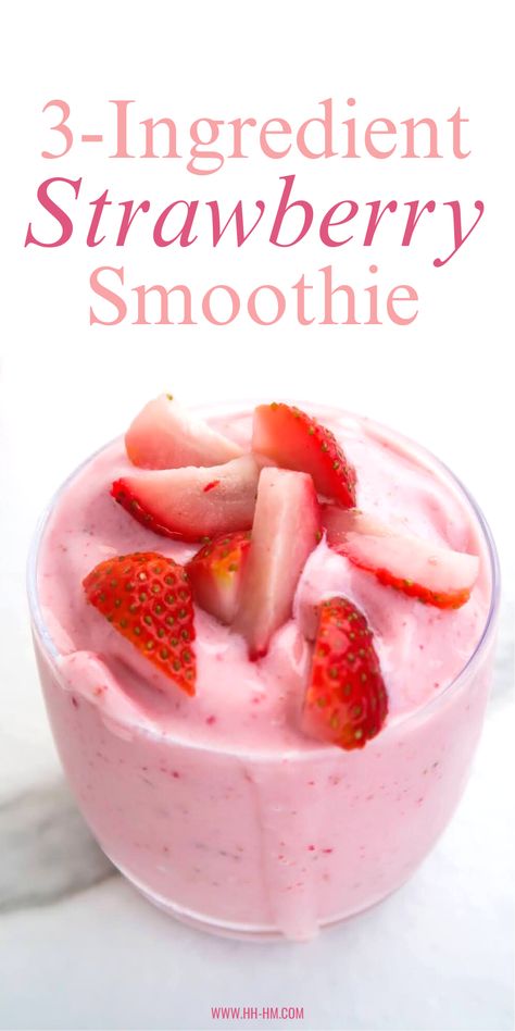 Frozen Fruit Smoothie Recipes, Strawberry Smoothie Recipe, Smoothie Without Banana, Frozen Fruit Smoothie, Smoothie Recipes With Yogurt, Smoothie Recipes Strawberry, Fruit Smoothie Recipes Healthy, Easy Healthy Smoothies, Smoothie Recipes Healthy Breakfast