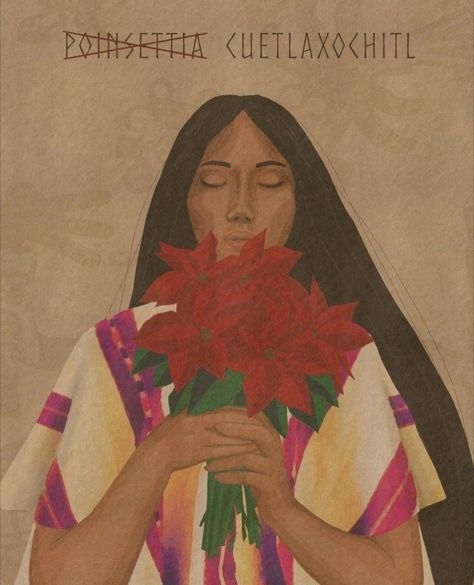 Sacred Flower, Learn Something New Everyday, Sacred Plant, Mexico Culture, Mexico Art, Indigenous Culture, Indigenous Art, Winter Solstice, Nativity