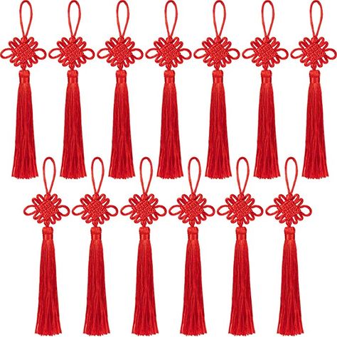 Red Bohemian Danglers For Celebration, Chinese Spring Festival, Chinese Tassel Ornament, Chinese Keychain, Chinese Knots, Chinese New Year Red Envelopes, Chinese Red Envelope, Chinese Knot, Chinese Wedding