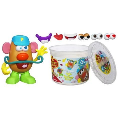 Mr Potato Head Playskool Tub Toys, Mr Potato, Mr Potato Head, Storage Tubs, Potato Heads, Potato Head, Head Pieces, Storage Buckets, Preschool Toys