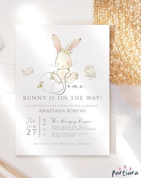 Bunny Baby Shower Ideas – Baby Shower Ideas 4U Somebunny Is On The Way, Little Bunny Baby Shower Ideas, Easter Theme Baby Shower Ideas, Spring Girl Baby Shower Ideas, Bunny Theme Baby Shower Ideas, Easter Themed Baby Shower Ideas, Spring Themed Baby Shower Ideas, Baby Shower Bunny Theme Girl, Rabbit Themed Baby Shower Ideas