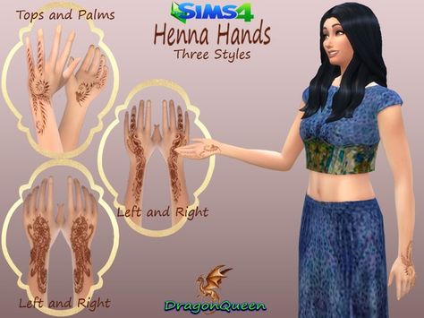 Sims 4 Hand tattoos Sims 4 Henna, Henna Hands, Sims 4 Tattoos, Sims 4 Blog, San Myshuno, Sims 4 Tsr, Pelo Sims, My Sims, Sims 4 Mm Cc