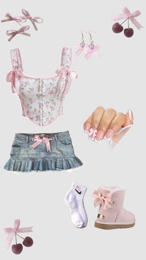 coquette 2024 outfits inspo cute pink bow corset cute cutie pie Coquette Outfit Corset, Bow Corset, Coquette Corset, Cute Corset, Hmong Fashion, 2024 Outfits, Pink Corset, Cutie Pie, Christmas Wishlist