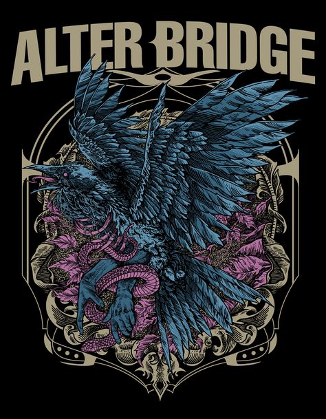 Alter Bridge Logo, Alter Bridge Wallpaper, Alter Bridge Tattoo, Band Covers, Bridge Tattoo, Band Artwork, Beatles Wallpaper, Bridge Wallpaper, Illustration Music