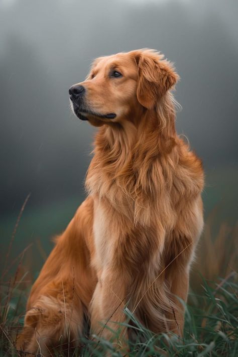 Red Hair Golden Retriever, Red Retriever Aesthetic, Golden Retriever Photoshoot, Golden Retriever Puppy Photography, Pet Photo Ideas, Red Golden Retriever Puppy, Red Golden Retriever, Golden Retriever Photography, English Golden Retrievers