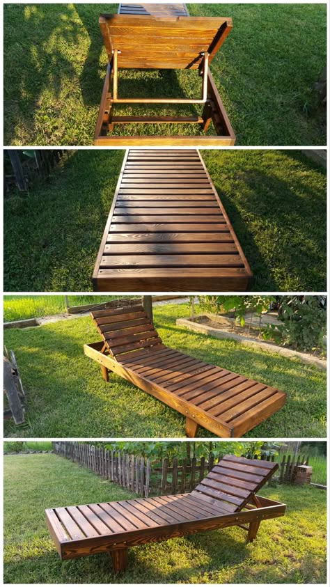 Outdoor Pool Furniture, Home Building Tips, Outdoor Chaise Lounge Chair, Furniture Cheap, Backyard Bar, Diy Patio Furniture Cheap, Outdoor Lounge Chair, Anna White Diy, Diy Deck