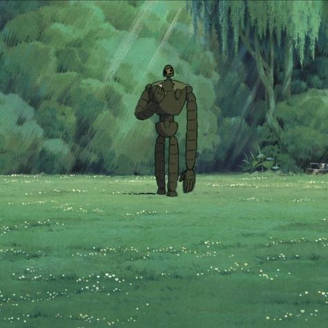 Castle In The Sky Studio Ghibli, Castle In The Sky Widget, Castle Of The Sky, Castle In The Sky Scenes, Castle In The Sky Background, Studio Ghibli Castle In The Sky, Green Studio Ghibli Aesthetic, Castle On The Sky, Castle In The Sky Aesthetic