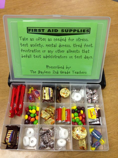 STAAR TEST emergency kit Teacher Survival Kit Ideas, Emergency Kit Gift, Teacher Emergency Kit, Testing Coordinator, Test Motivation, Testing Treats, Survival Kit Ideas, Teacher Survival Kit, Testing Motivation