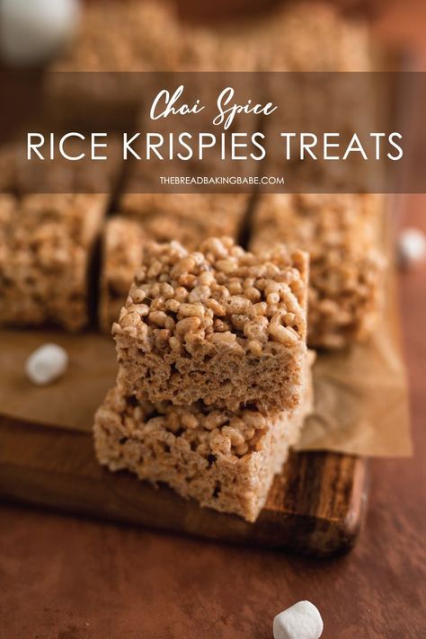 Chai Rice Crispy Treats, Chai Spiced Rice Krispie Treats, Chai Rice Krispie Treats, Cinnamon Rice Krispie Treats, Gourmet Rice Krispie Treats, Sahara Dessert, Cereal Treat Bars, Chai Time, Rice Cereal Treats