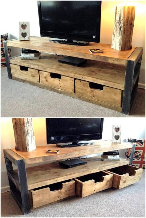 Diy Tv Stand Ideas, Tv Stand Modern Design, Tv Stand Plans, Tv Stand Ideas, Television Stand, Bedroom Tv Stand, Tv Stand Designs, Tv Stand Decor, Suport Tv