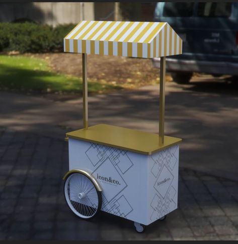 Collapsible Food Cart, Street Food Restaurant Design, Street Vendor Cart, Party Food Carts, Street Food Cart, Food Carts For Sale, Food Cart Business, Vendor Cart, Cafe Designs