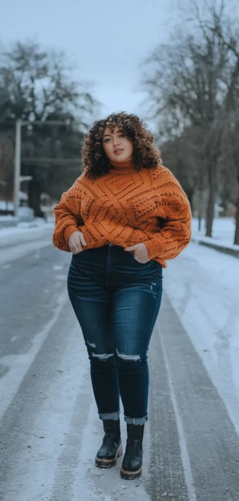 Curvy Winter Outfits, Curvy Fall Outfits, Winter Date Night Outfits, Plus Size Winter Outfits, Midsize Style, Plus Size Winter, Plus Size Fall, Fashion 2015, Plus Size Outfit