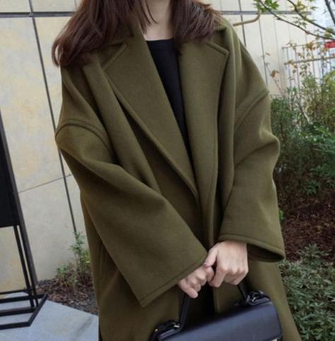 452bf208bf901322968557227b8f6efedesc37189191ri Autumn Outwear, Long Overcoat, Long Trench Coat, Oversized Coat, Woolen Coat, Warm Coat, Sleeves (women), Coat Fashion, Free Clothes