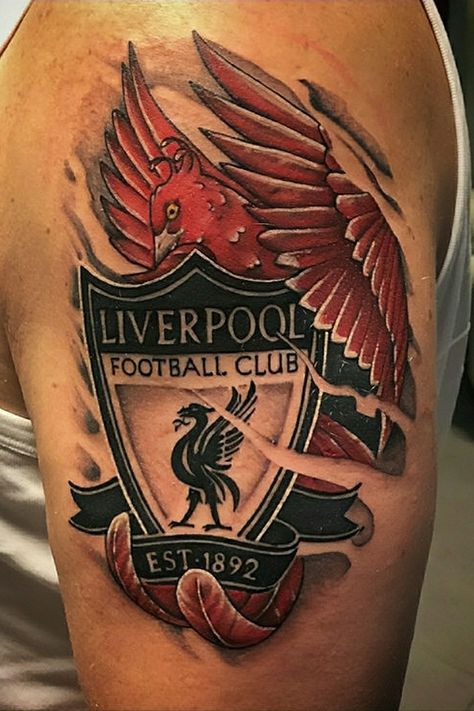 Lfc Tattoo, Liverpool Fc Tattoo, Liverpool Tattoo, Places For Tattoos, Club Tattoo, Sea Tattoo, Tattoo Cover-up, Liverpool Football Club