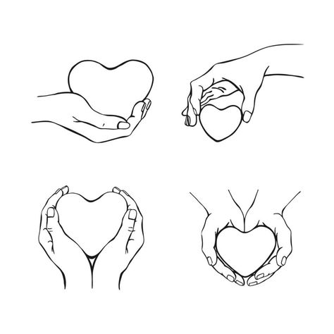 Hands holding heart. Hand drawn vector illustration. On white background for your design. Holding A Heart Drawing, A Heart Drawing, Dove Outline, Hands Holding A Heart, Hand Holding Heart, Hand Holding Something, Hands Holding Heart, Magic Background, Challenge Instagram