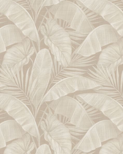 Luxury Wallpaper Texture Pattern, Beige Tropical Wallpaper, Beige Colour Wallpaper, Wallpapers For Walls Interiors, Simple Wall Design, Interior Wall Paper, Wallpapers Interior, Wallpaper House, Wallpaper Designs For Walls