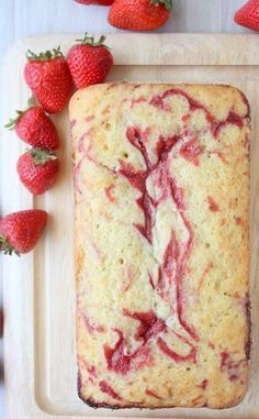 Swirl Pound Cake, Best Strawberry Cake Recipe, Baked Desserts, Strawberry Cake Recipes, Creative Baking, Pound Cakes, Gateaux Cake, Cake Walk, Strawberry Cakes