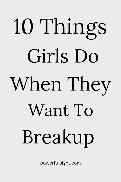 Does she want a break up or just a break? Here are the signs she wants to end the relationship. Ways To Break Up With Your Boyfriend, Signs To Break Up, Should I Break Up With Him, How To Break Up With Your Boyfriend, Deciding To Break Up Or Not, How To Say Let's Break Up, Post Breakup Glow Up, How To Win Him Back After A Breakup, Signs Its Time To Break Up