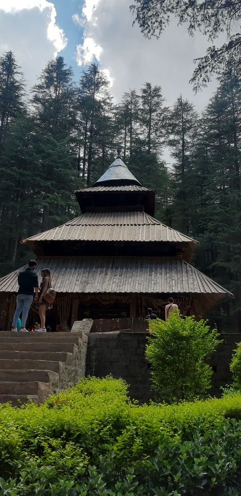 Hidimba Temple Manali, Hadimba Temple Manali, Manali Pics, India Pic, Devi Temple, Trip Photography, Lehenga Blouse, Himachal Pradesh, Typography Art