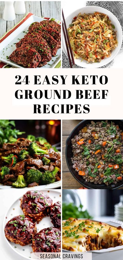 Once you taste these yummy keto ground beef recipes, you might stick to low-carb eating forever! They're easy, tasty, and totally keto-friendly! Crockpot Ground Beef Keto Recipes, Keto Meals Dinners Ground Beef, Keto Friendly Ground Beef Recipes, Keto Recipes Hamburger Ground Beef, Ground Beef Healthy Recipes Low Carb, Easy Keto Ground Beef Recipes, Low Carb Meals Ground Beef, Keto Main Dishes For Dinner, Keto Ground Beef Recipe