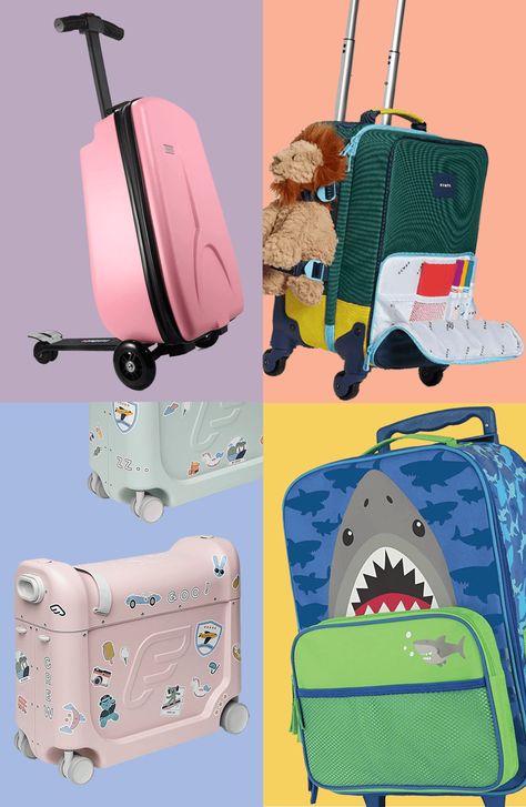 Say goodbye to bulky and boring bags. Discover the cutest, most practical and the best luggage for kids for all your family travels.