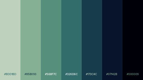 Xiao Color Palette Genshin, Dungeons And Dragons Color Palette, Flat Color Palette, Gradient Color Design, Desain Buklet, Cool Color Palette, Color Design Inspiration, Hex Color Palette, Color Palette Challenge